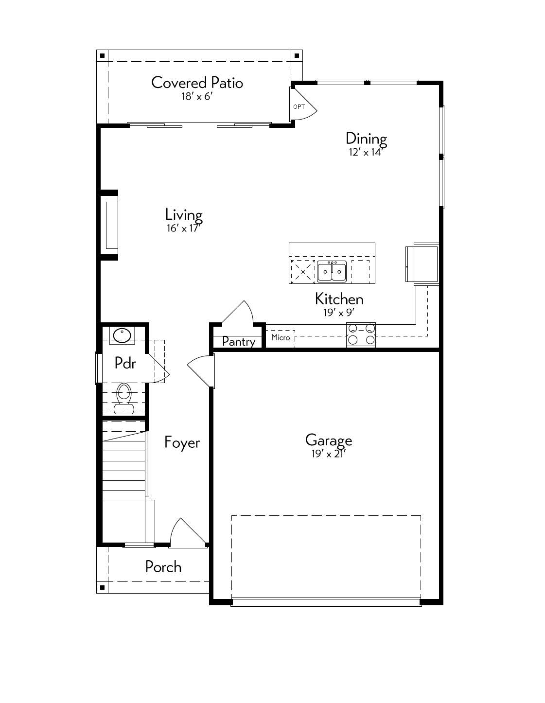 2824 Floor Plan by Autograph Homes - Right 1st Floor