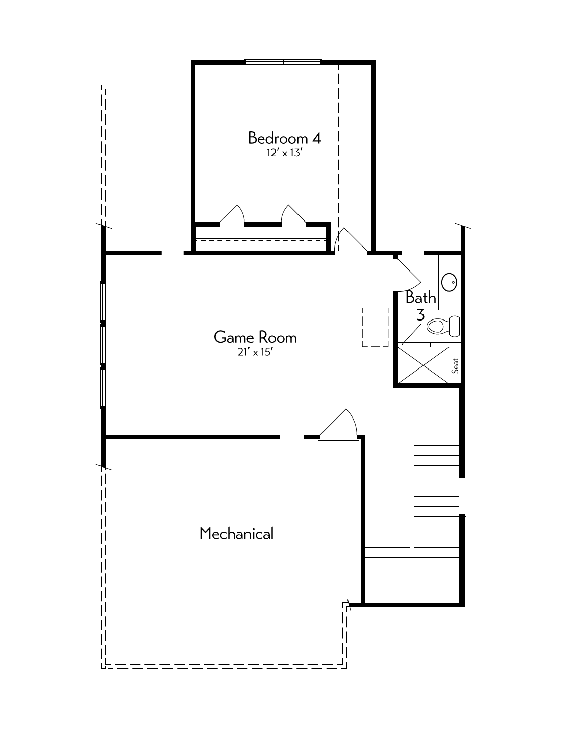 2824 Floor Plan by Autograph Homes - Left 3rd Floor