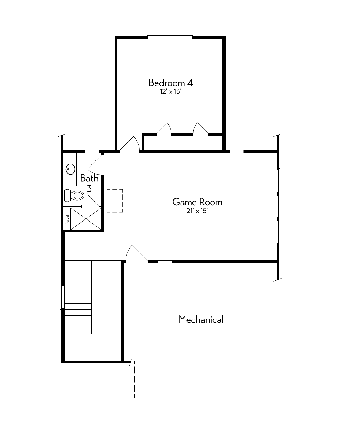 2824 Floor Plan by Autograph Homes - Right 3rd Floor