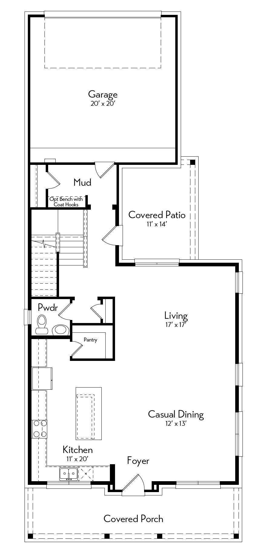 Alcott Floor Plan by Autograph Homes - 1st Floor