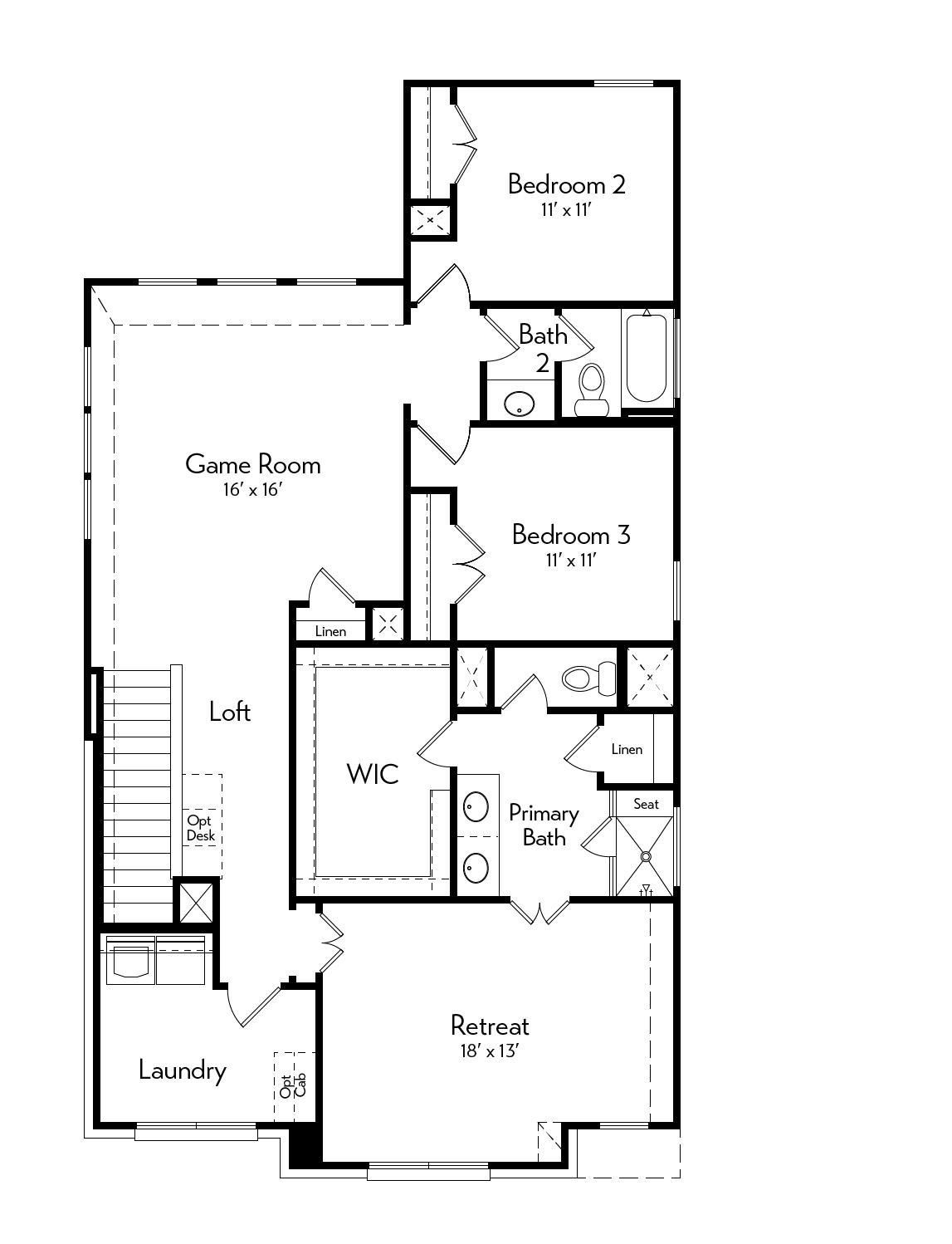 Angelina Floor Plan by Autograph Homes - 2nd Floor