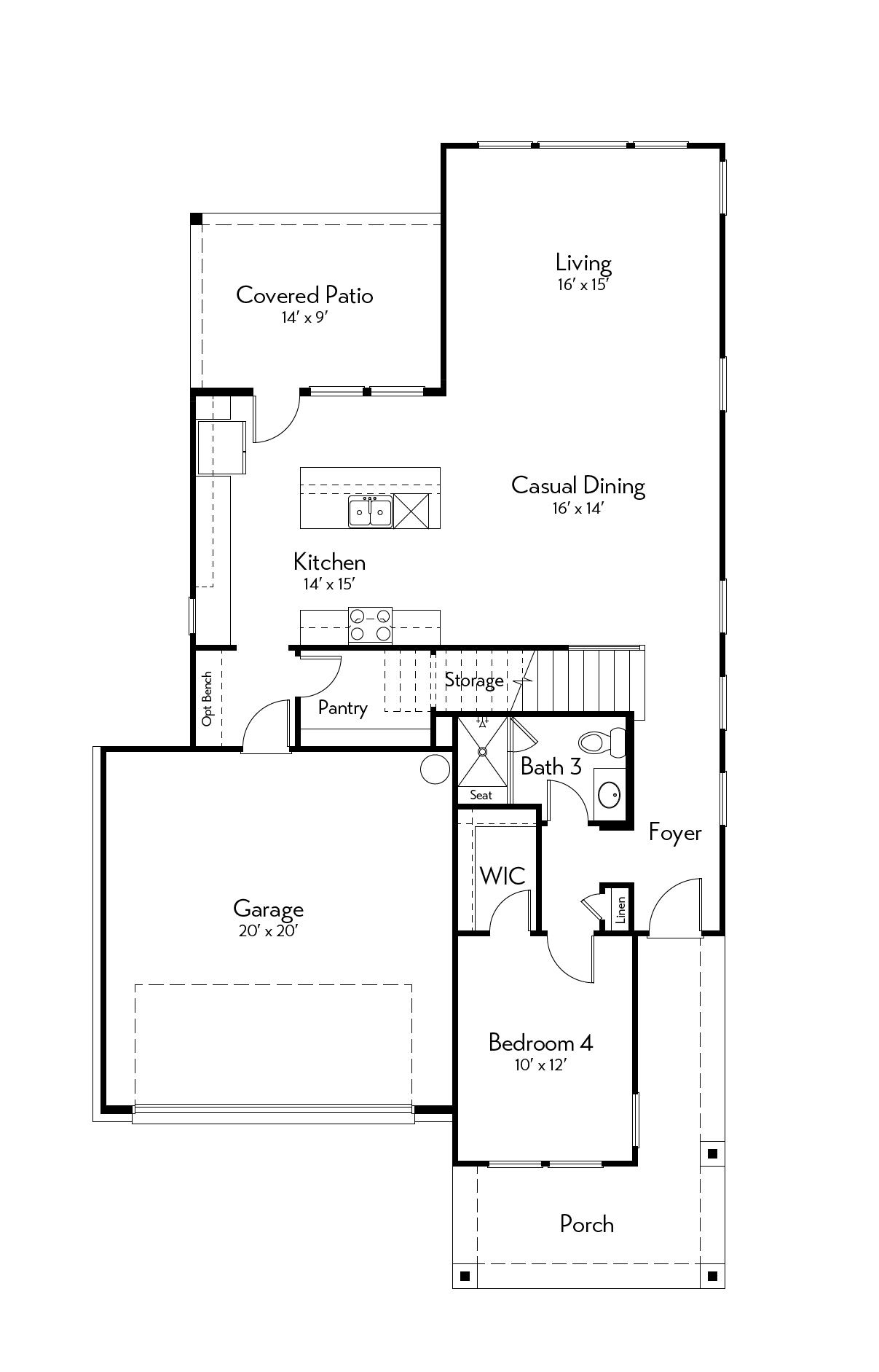 Blanco Floor Plan by Autograph Homes - 1st Floor