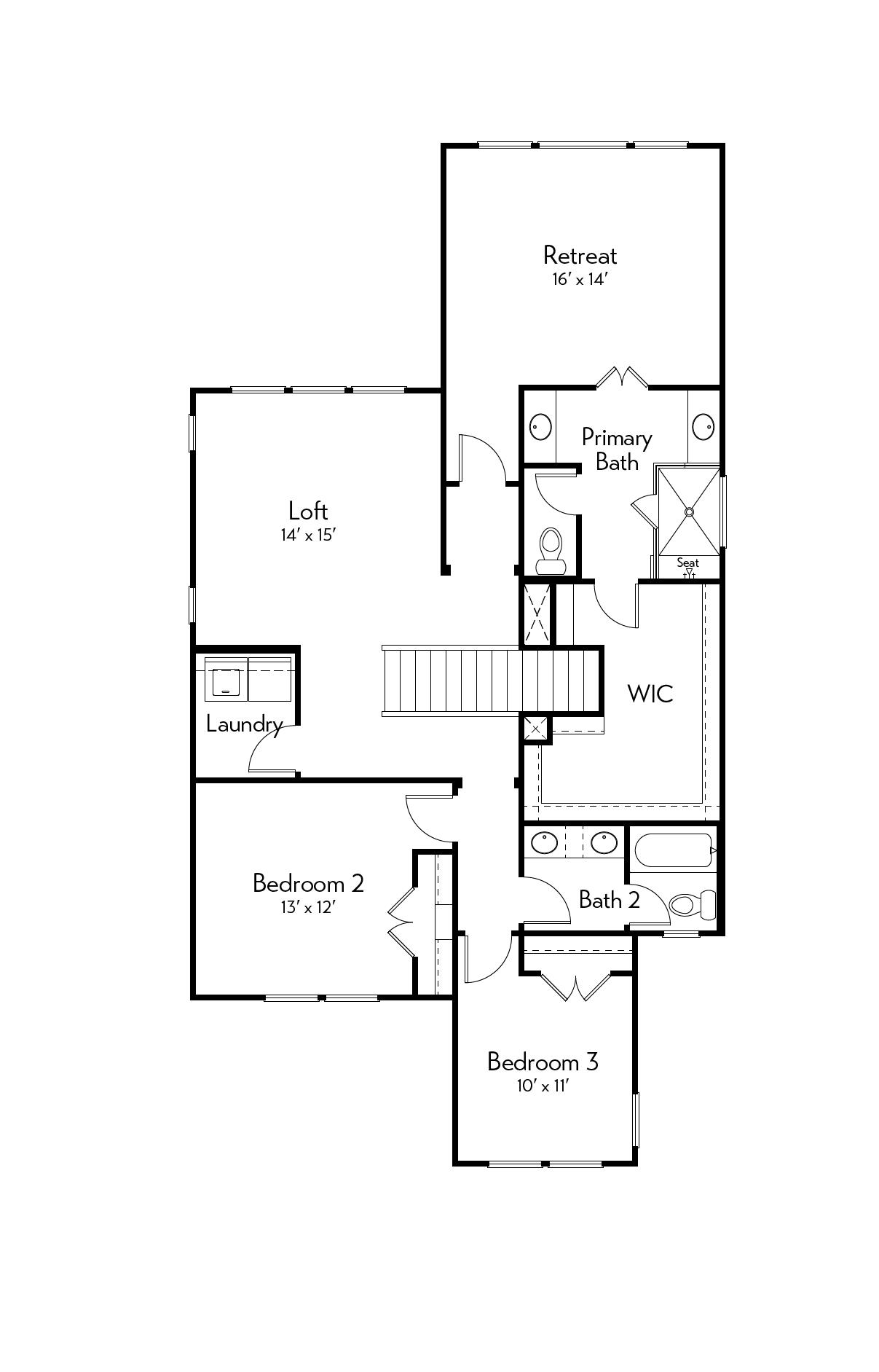 Blanco Floor Plan by Autograph Homes - 2nd Floor