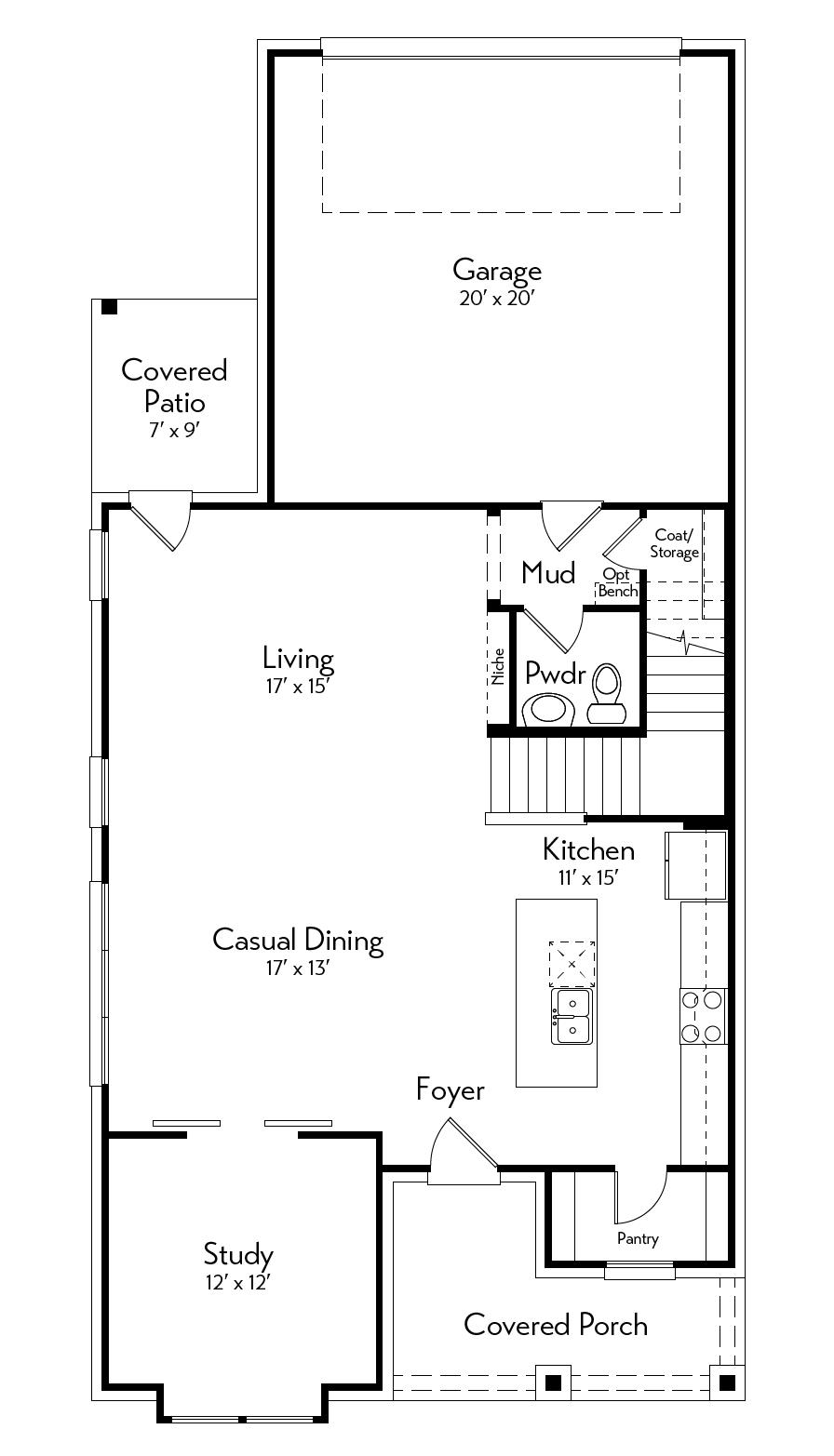 Blume Floor Plan by Autograph Homes - 1st Floor