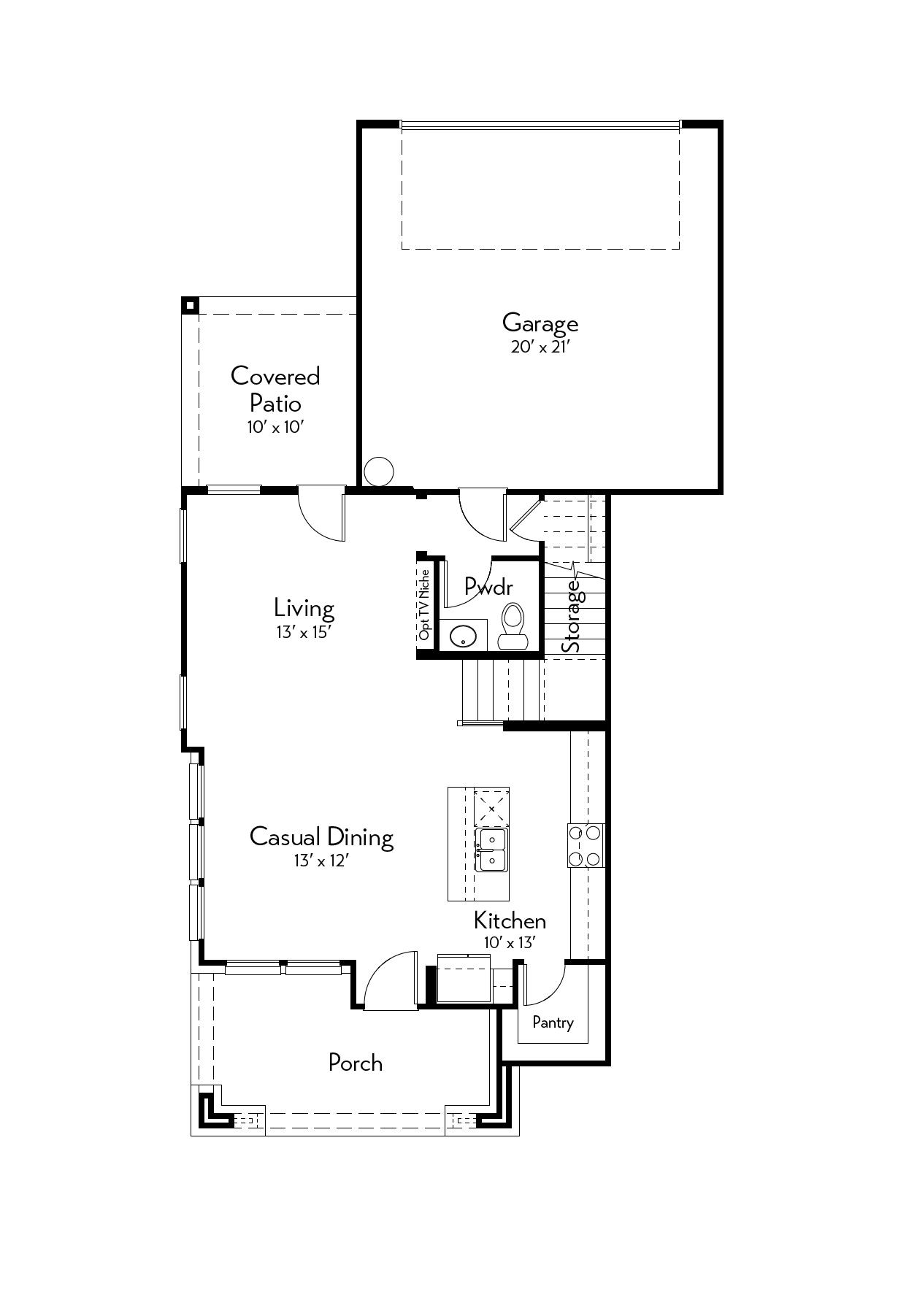 Brazos Floor Plan by Autograph Homes - 1st Floor
