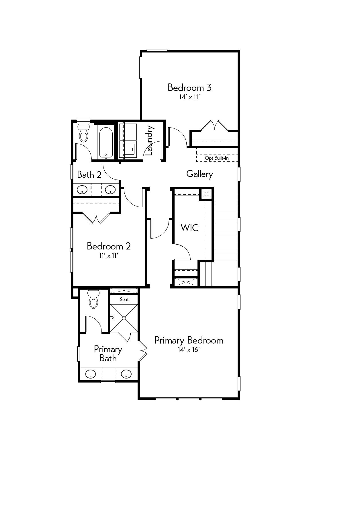 Brazos Floor Plan by Autograph Homes - 2nd Floor