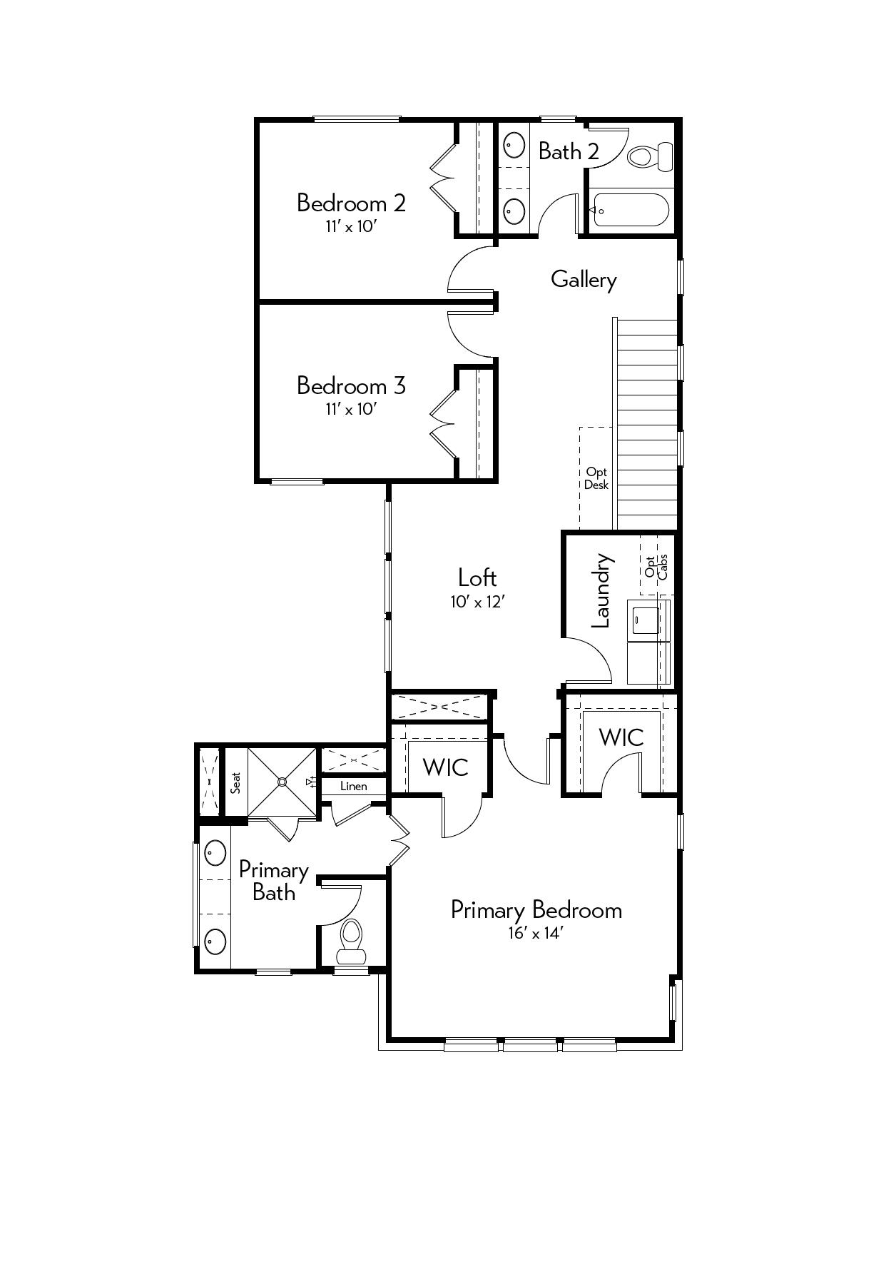 Colorado Floor Plan by Autograph Homes - 2nd Floor
