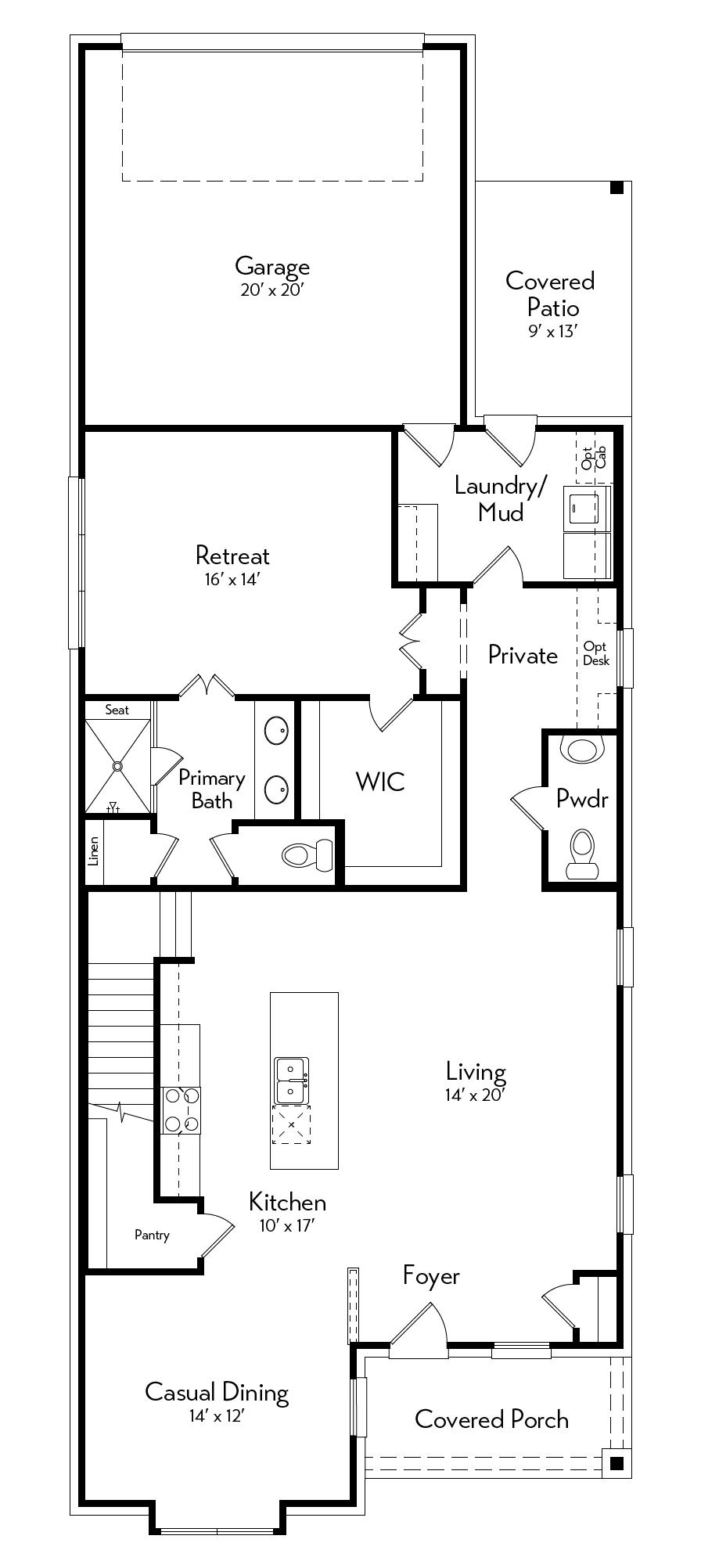 Dahl Floor Plan by Autograph Homes - 1st Floor