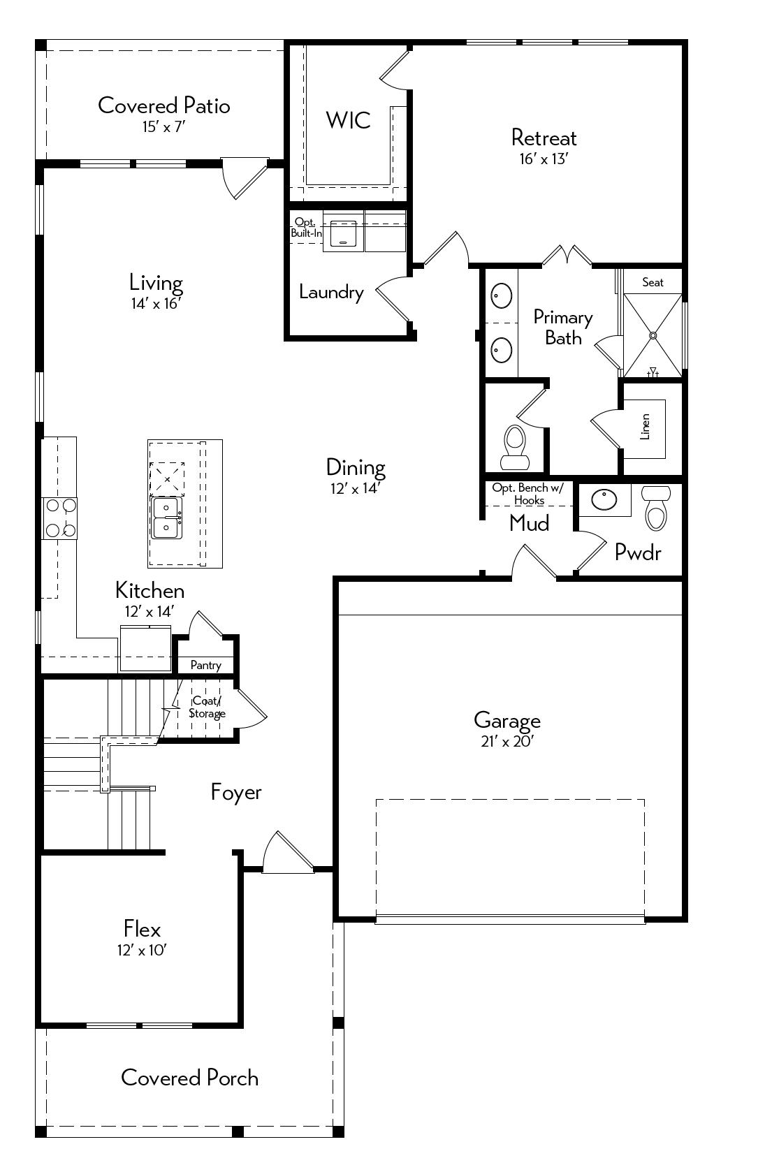 Guadalupe Floor Plan by Autograph Homes - 1st Floor