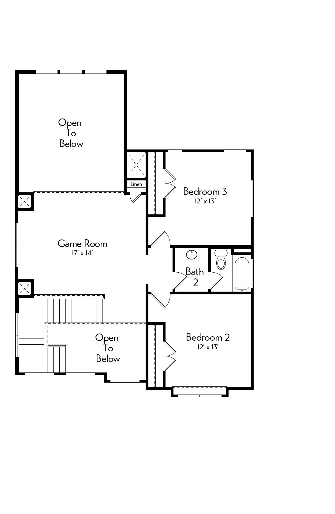 Guadalupe Floor Plan by Autograph Homes - 2nd Floor