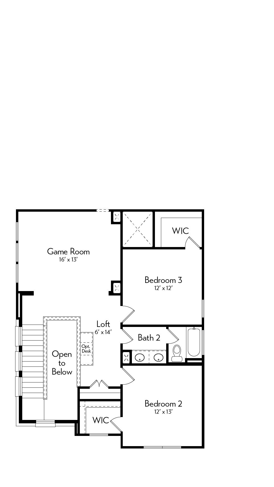 Jefferson Floor Plan by Autograph Homes - 2nd Floor