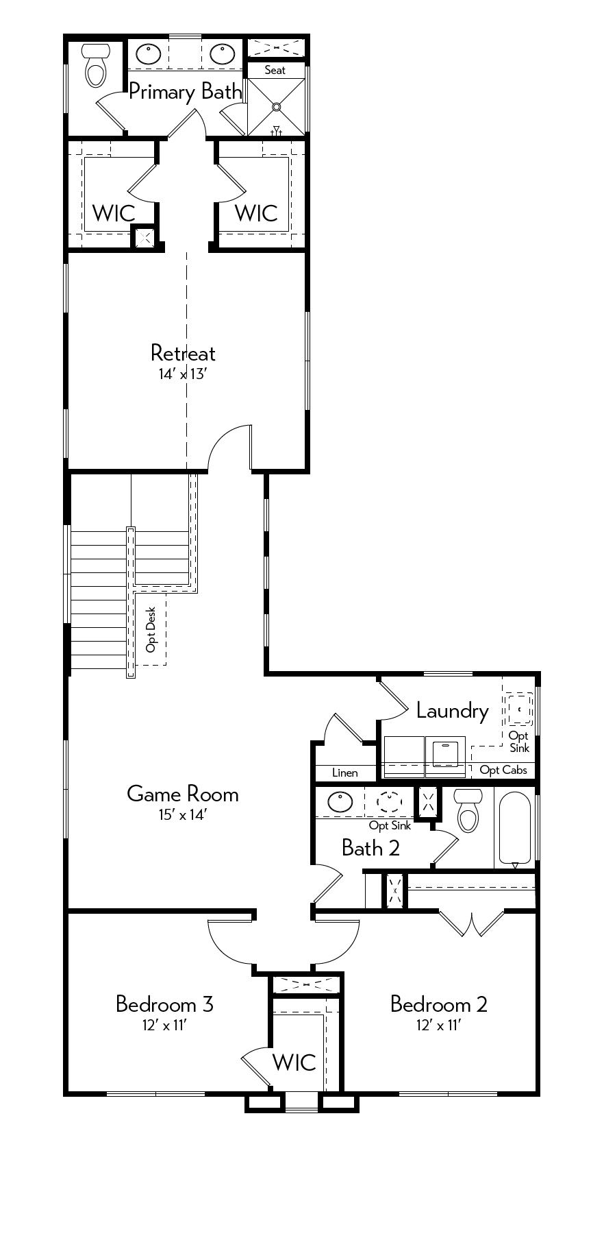 Kipling Floor Plan by Autograph Homes - 2nd Floor