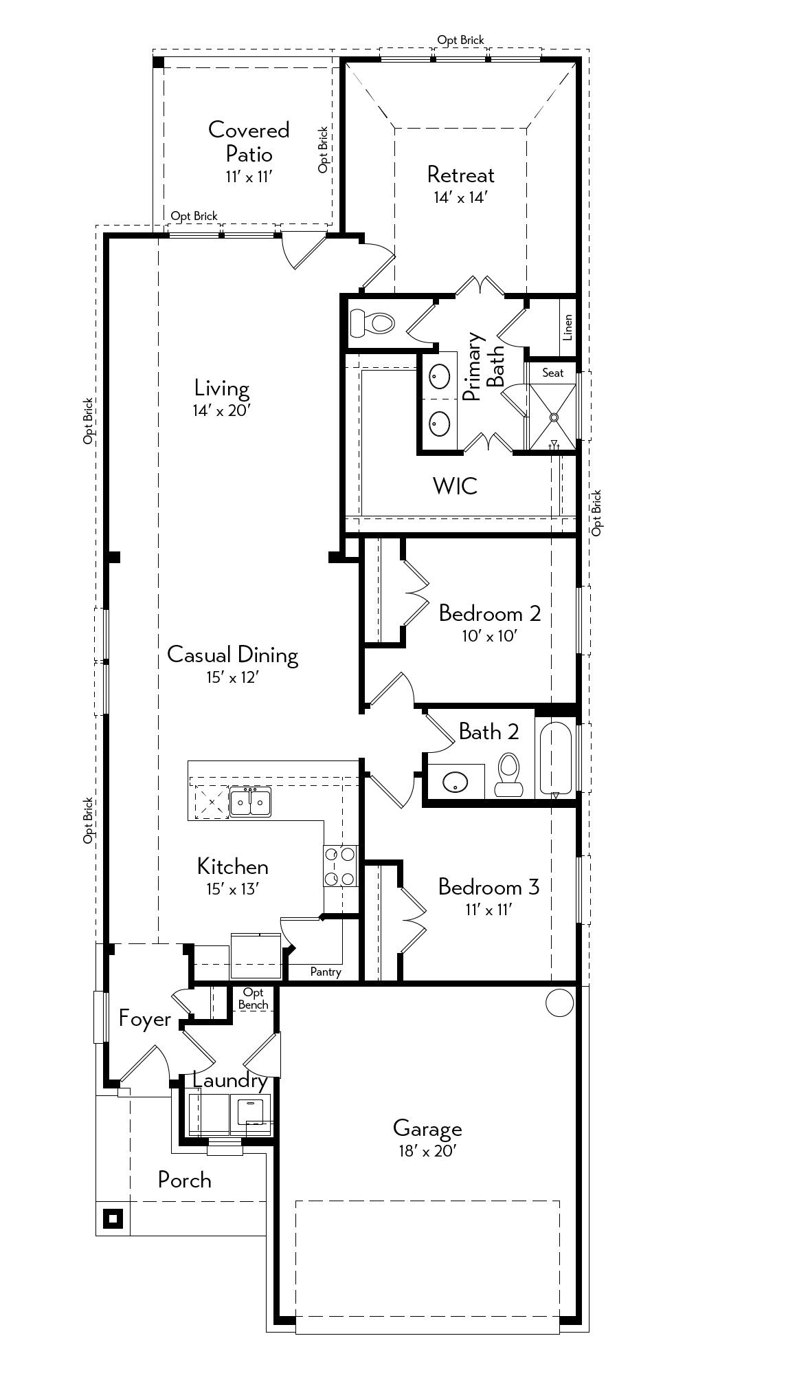 Lavaca Floor Plan by Autograph Homes - 