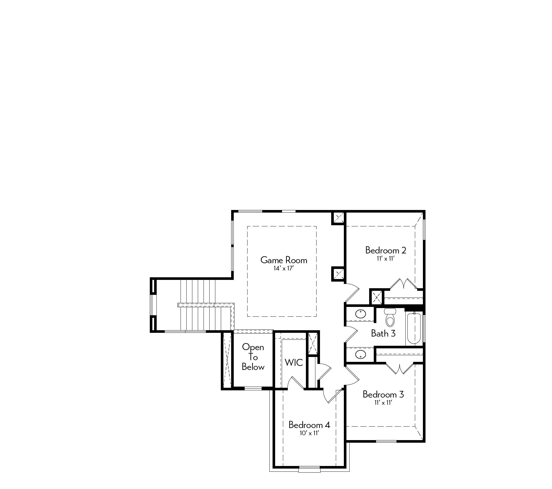 Live Oak Floor Plan by Autograph Homes - 2nd Floor