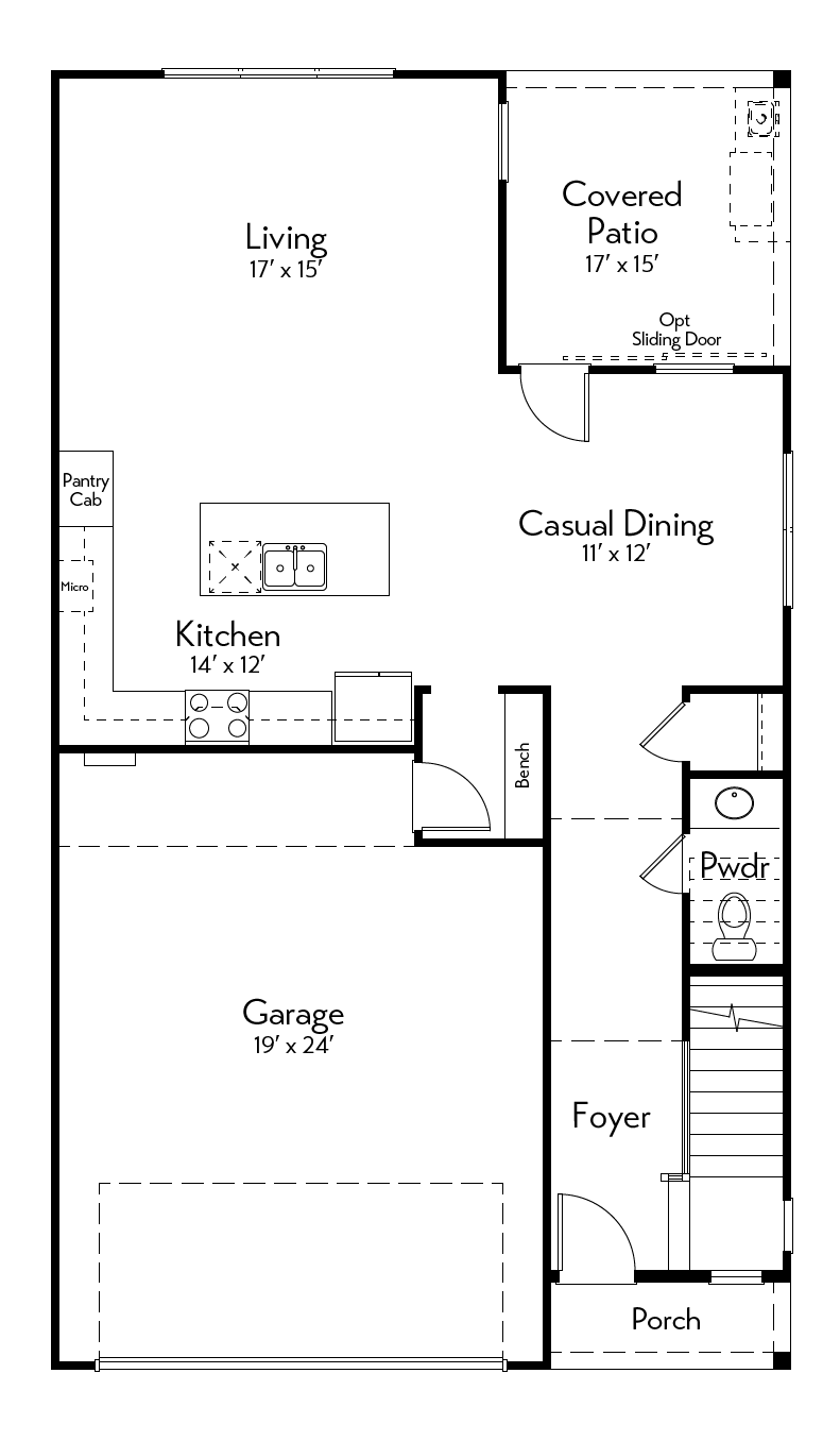 Monroe Floor Plan by Autograph Homes - Left 1st Floor