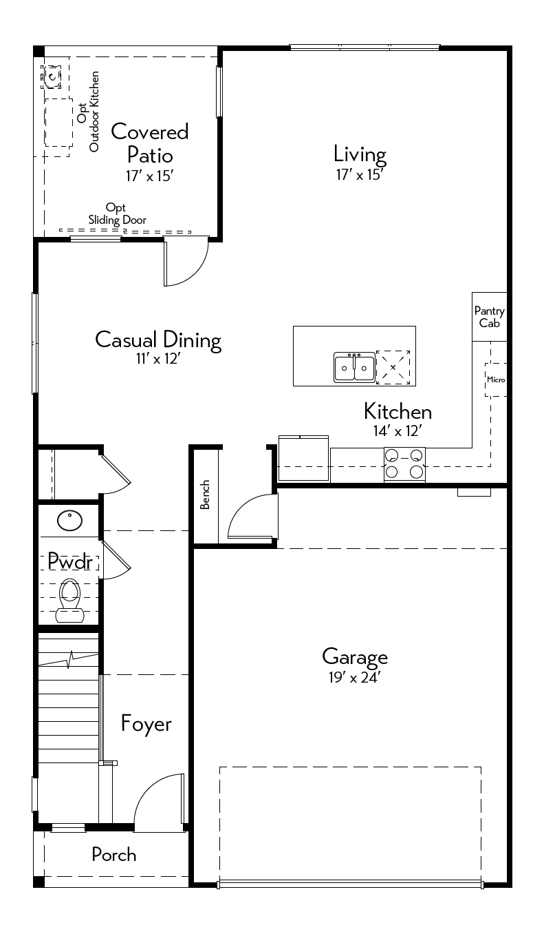 Monroe Floor Plan by Autograph Homes - Right 1st Floor