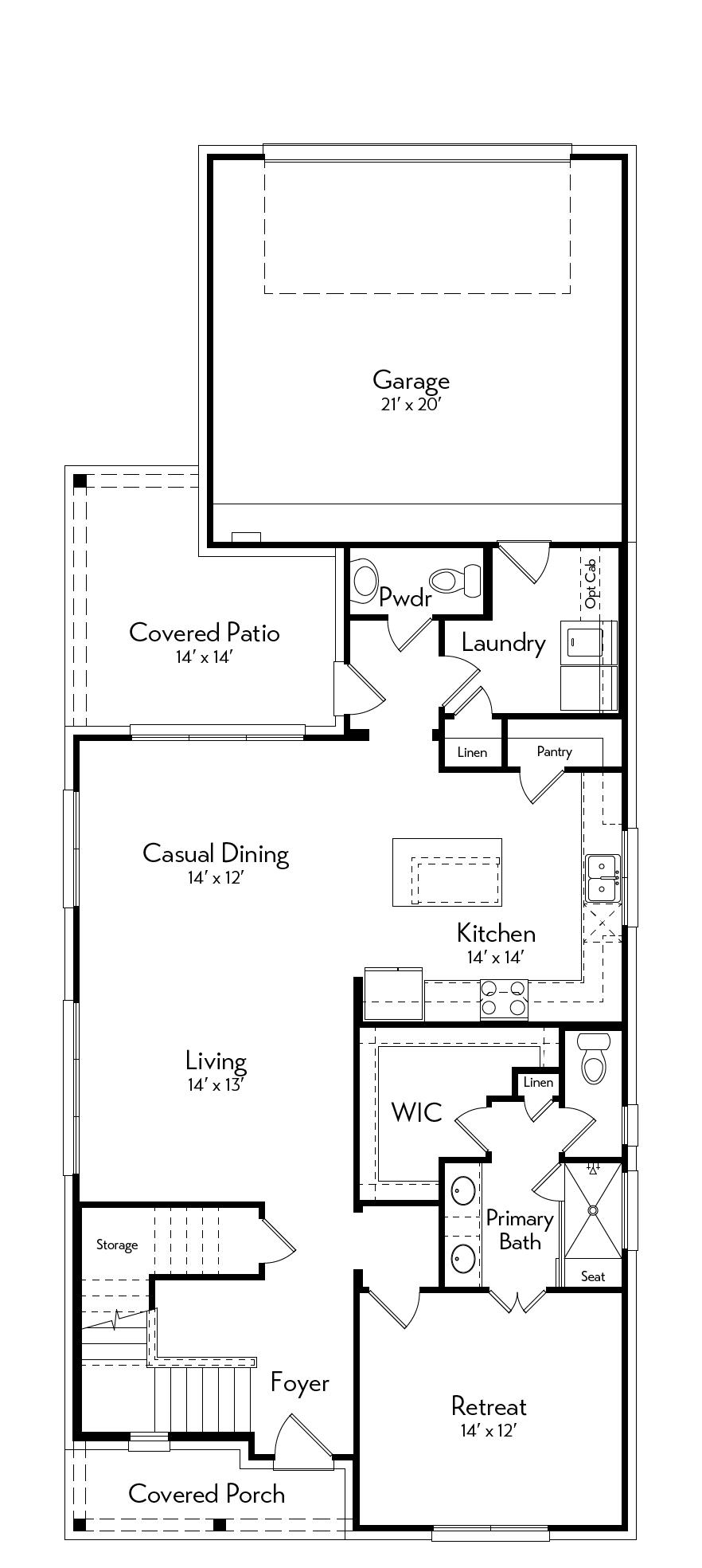 Potter Floor Plan by Autograph Homes - 1st Floor