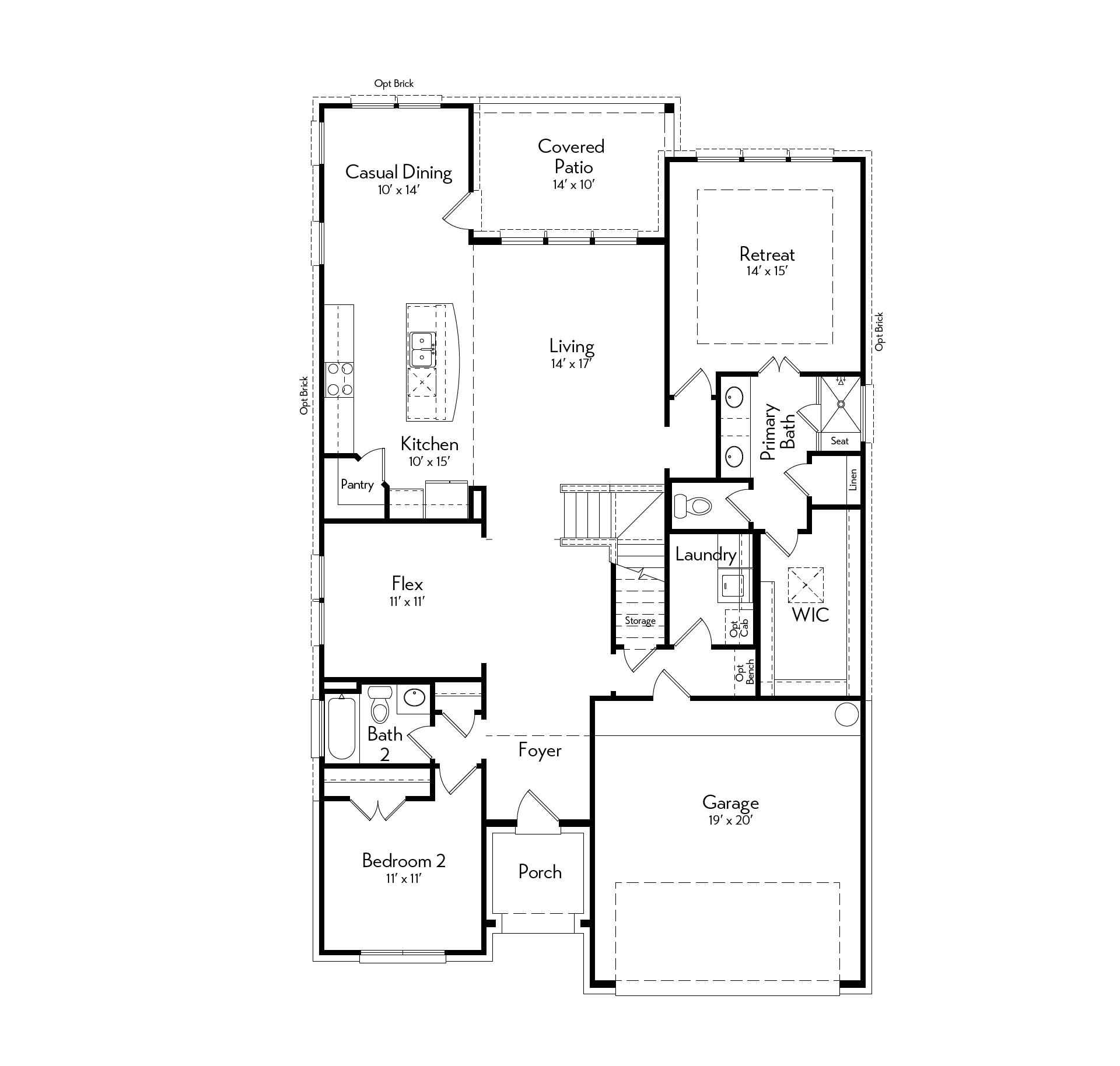Rosewood Floor Plan by Autograph Homes - 1st Floor