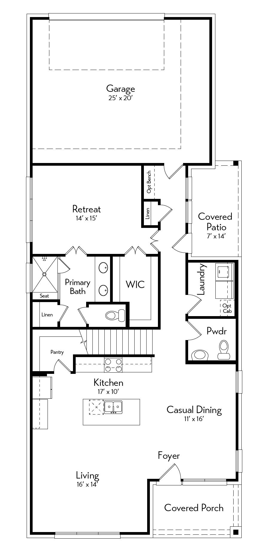 Rowling Floor Plan by Autograph Homes - 1st Floor