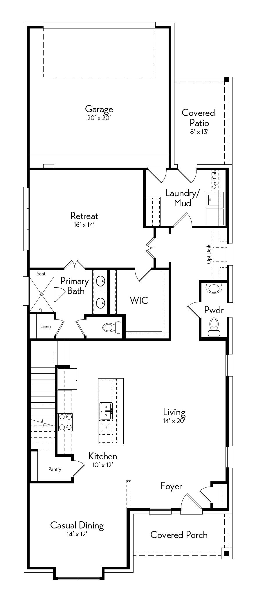 Sendak Floor Plan by Autograph Homes - 1st Floor