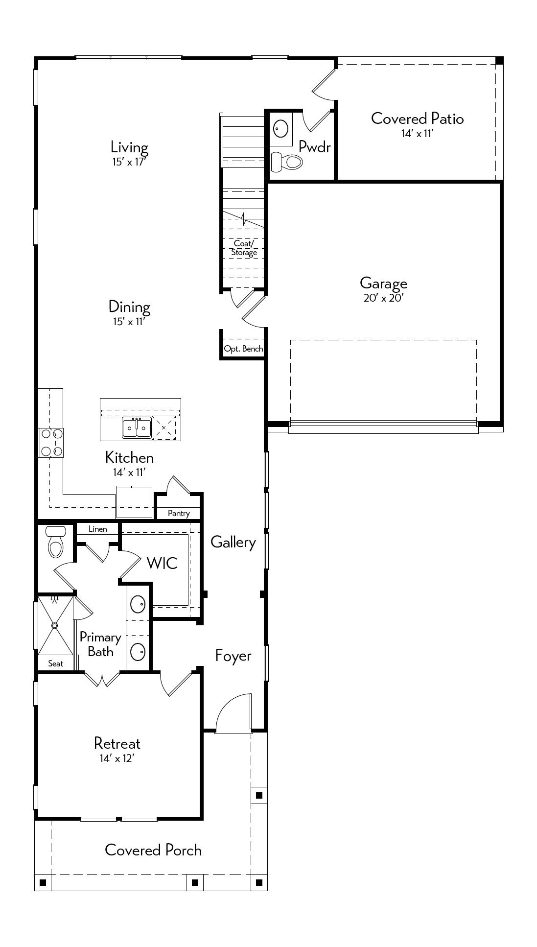 Trinity Floor Plan by Autograph Homes - 1st Floor