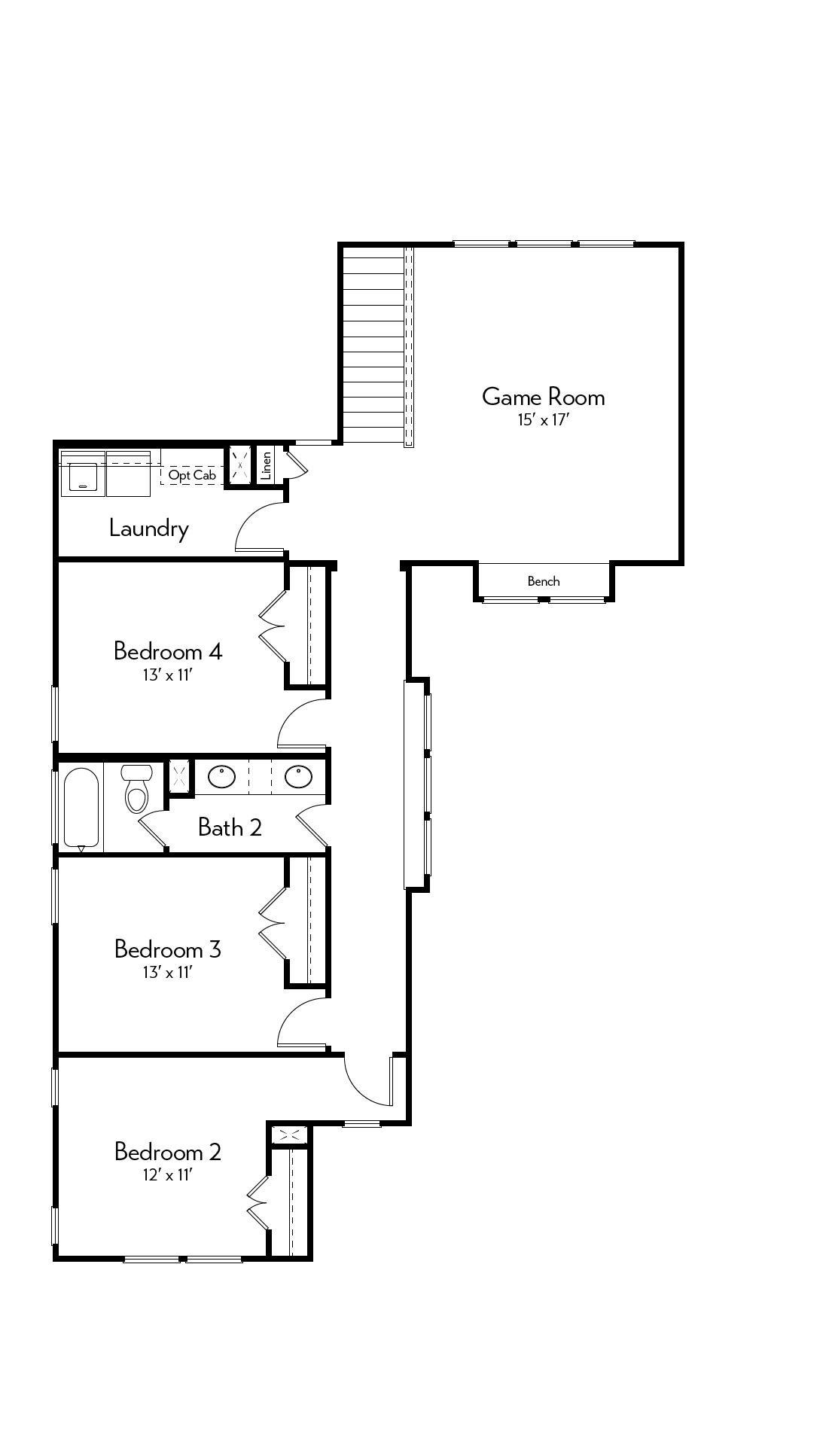 Trinity Floor Plan by Autograph Homes - 2nd Floor