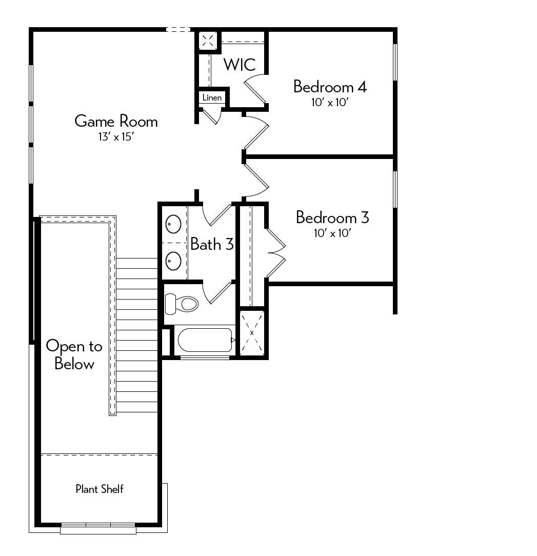 Van Zandt Floor Plan by Autograph Homes - Second Floor